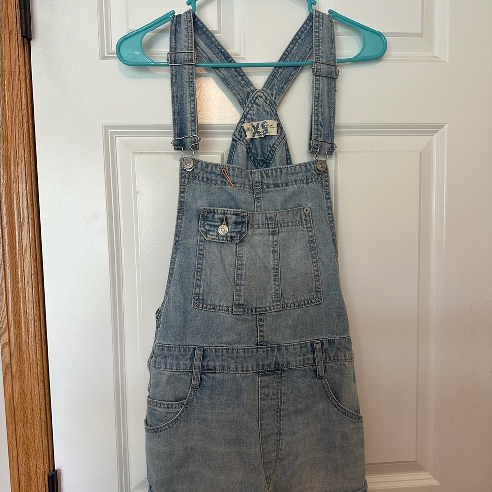 Free people short overalls